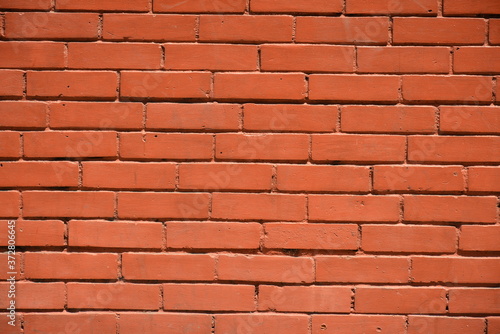 Concrete bricks rough surface brown color background