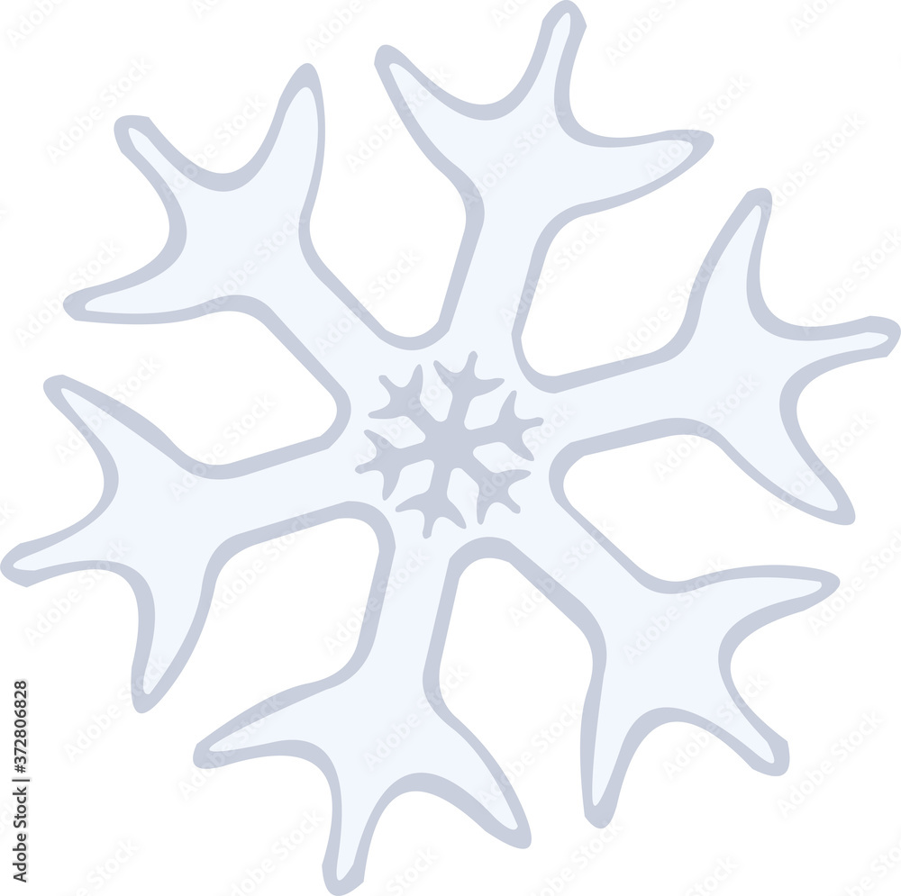 Vector illustration of a frost emoticon Vector illustration of a frost emoticon