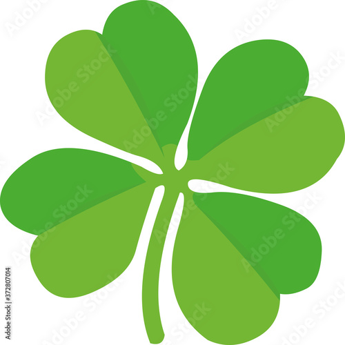 Vector illustration of a four leaf clover