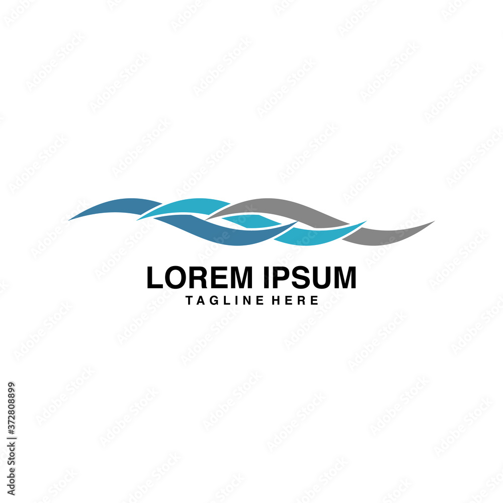 Wave Logo Vector Illustration Icon Wave Logo Vector Illustration Icon