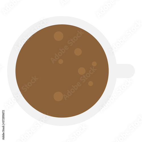 Isolated coffee cup icon. Hot beverage - Vector