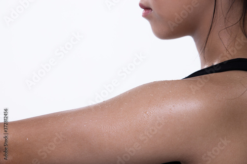 Wallpaper Mural TaeKwonDo Karate national athlete kick punch on white background isolated Torontodigital.ca