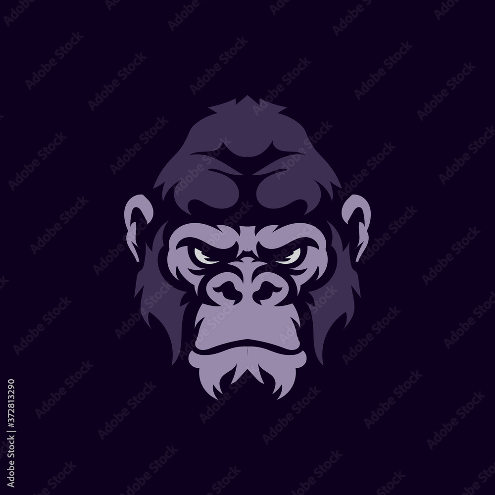 Gorilla logo mascot template Gorilla logo mascot template