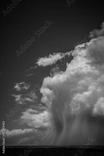 storm clouds and lightning