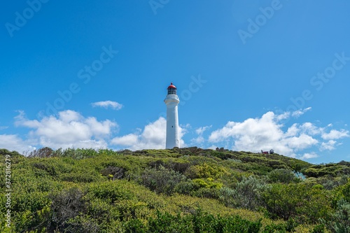 Split Point Light House located outside of Airey’s Inlet along the Great Ocean Road, Victoria Australia photo