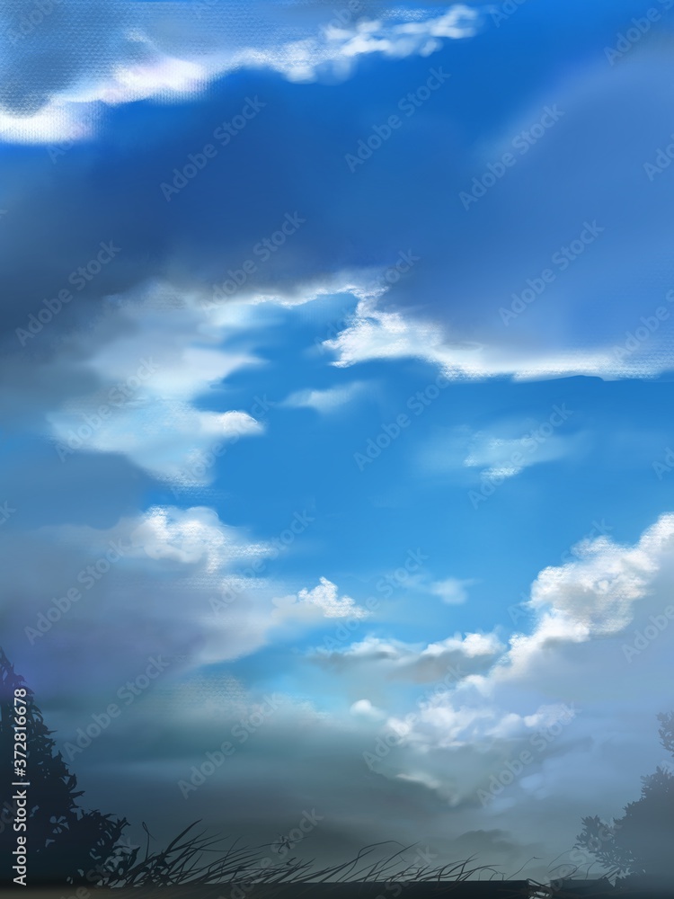 landscape of clouds and blue sky landscape of clouds and blue sky