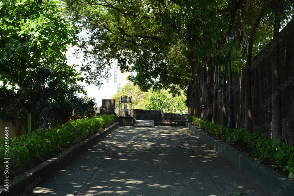 Medio baluarte de San Francisco rampart at Intramuros in Manila, Philippines Medio baluarte de San Francisco rampart at Intramuros in Manila, Philippines