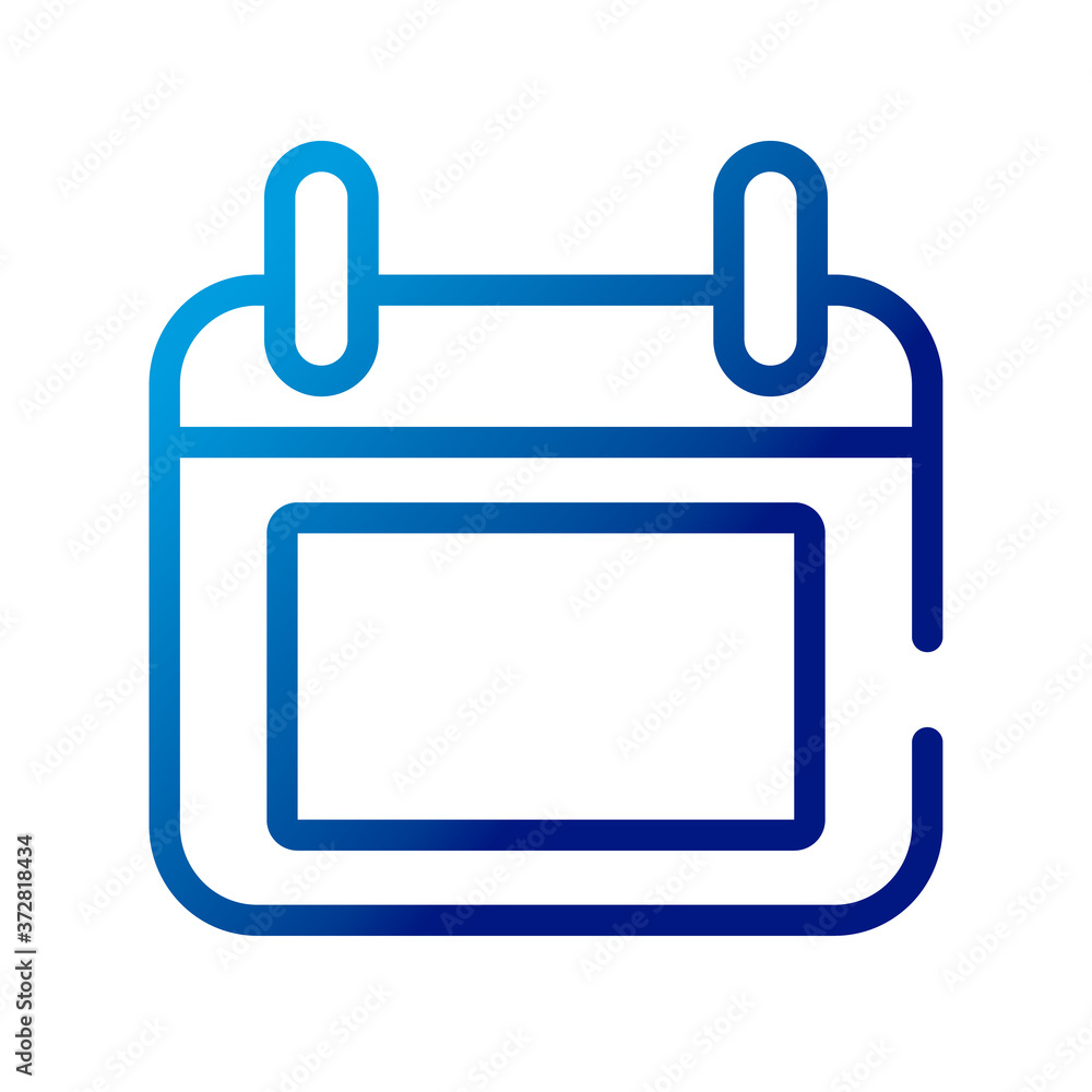 calendar reminder with square gradient style icon calendar reminder with square gradient style icon