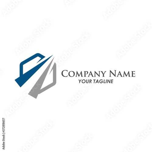 Free Download Progress logo vector with monogram design style. Business marketing finance logo. Concept of growth logo, trading and accounting. - GFXLoad