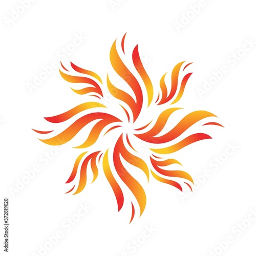 Sun Vector logo summer icon design. Sun burst star logo icon. Vector yellow sun symbol