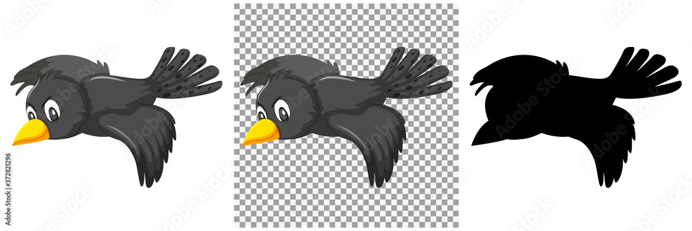 Fototapeta premium Set of bird character