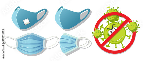 Stop virus by wearing mask