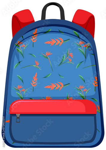 Isolated backpack on white background
