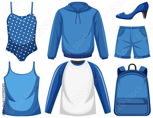 Set of blue outfit