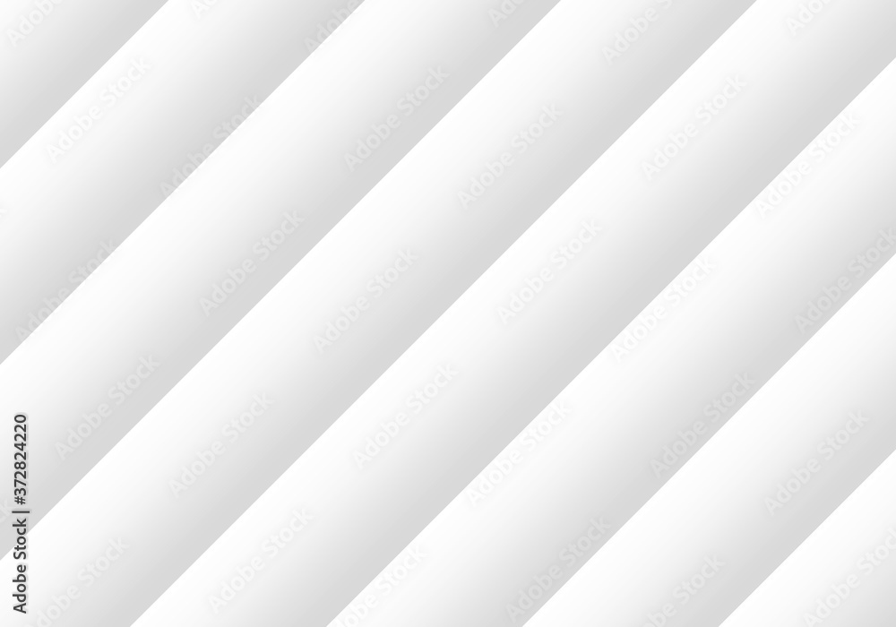 Obraz premium 3d rendering. Modern abstract white diagonal parallel plate design art wall background.