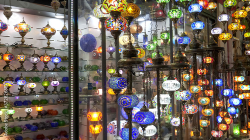 lamps for sale at grand bazaar in istanbul