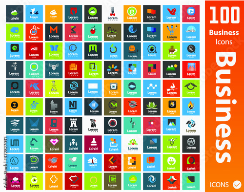 Logo icons
Usable  Business logo Set ( Set of 100 logo )