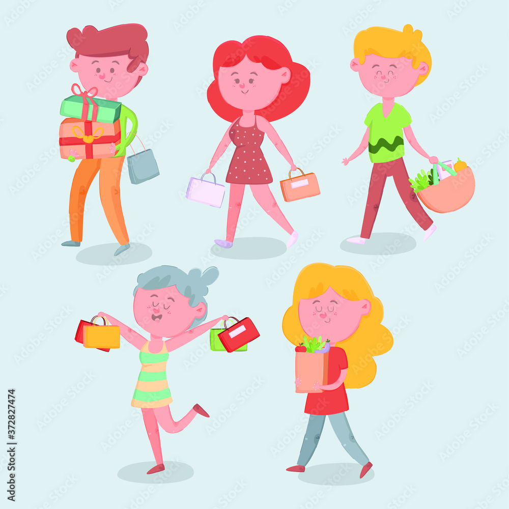people carrying shopping bags collection people carrying shopping bags collection