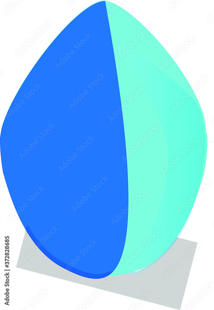 vector illustration of an abstract blue drop vector illustration of an abstract blue drop