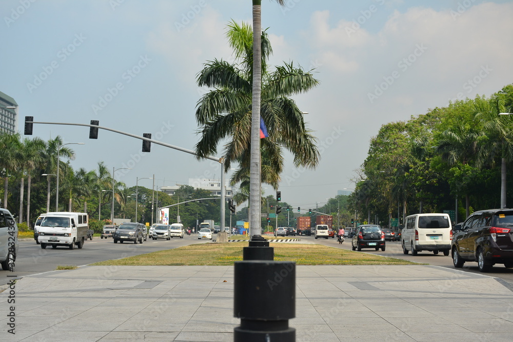 Roxas boulevard in Manila, Philippines