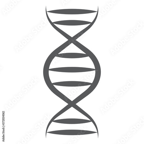 
Deoxyribonucleic acid, doodle line icon of dna 
