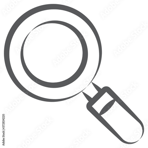 
Magnifier, searching tool vector, editable icon.
