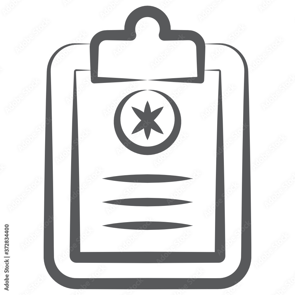 Medical prescription attached on a clipboard , doodle icon stroke
Medical prescription attached on a clipboard , doodle icon stroke