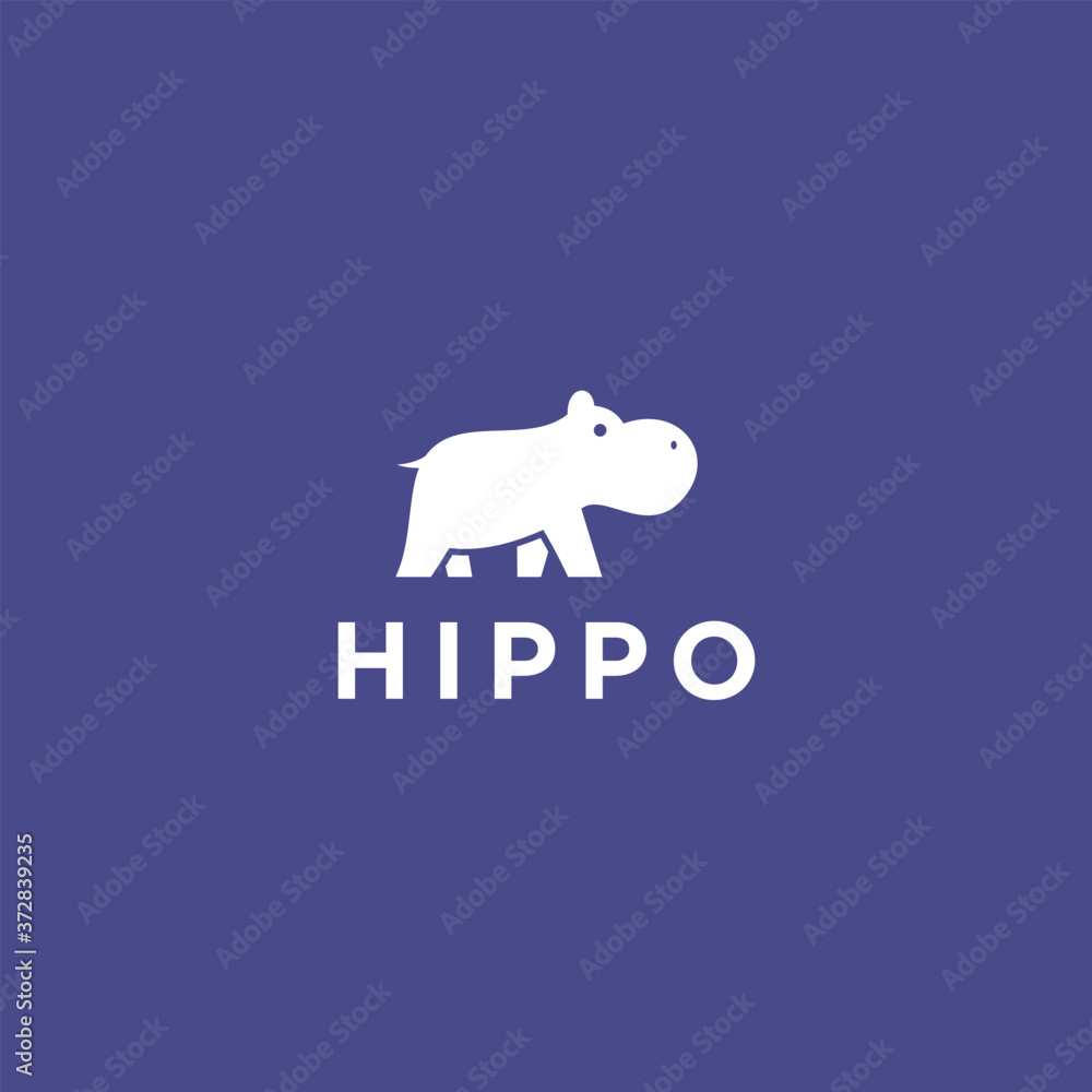 abstract hippo logo. hippo icon Stock Vector | Adobe Stock