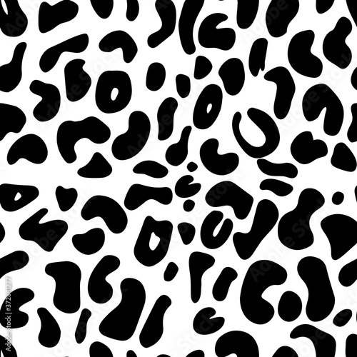 Seamless animal pattern. Leopard texture
