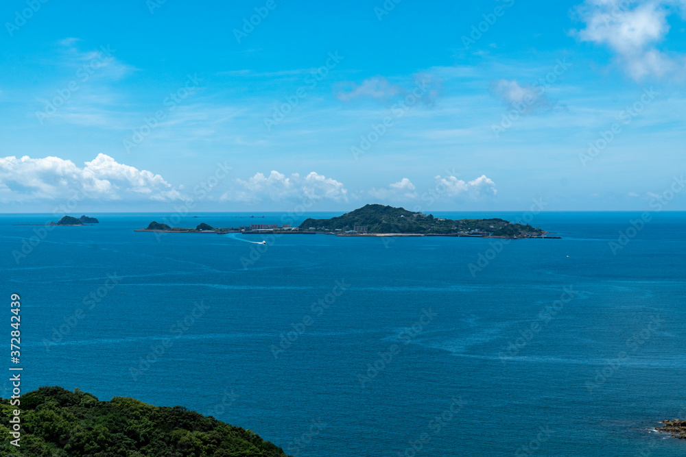 長崎県長崎市 香焼総合公園展望所からの眺め 長崎県長崎市 香焼総合公園展望所からの眺め