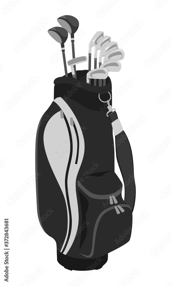 ゴルフ場に持っていく黒色のキャディバッグのイラスト Stock Vector Adobe Stock ゴルフ場に持っていく黒色のキャディバッグのイラスト Stock Vector Adobe Stock