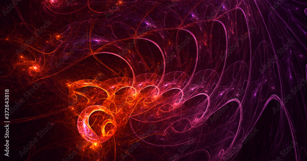 3D rendering abstract multicolor fractal light background 3D rendering abstract multicolor fractal light background