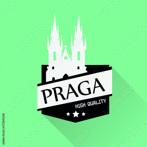 Capital cities of Europe vintage Praga