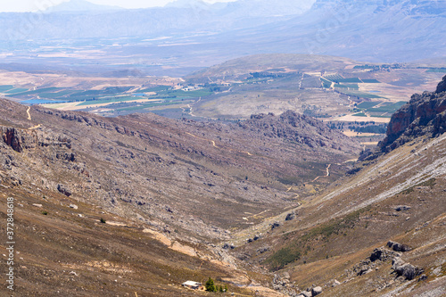 Panorama along the 4x4 Trail of Matroosberg, east of Ceres, Western Cape, South Africa photo