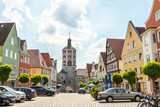 die Innenstadt von Günzburg mit dem unteren Tor