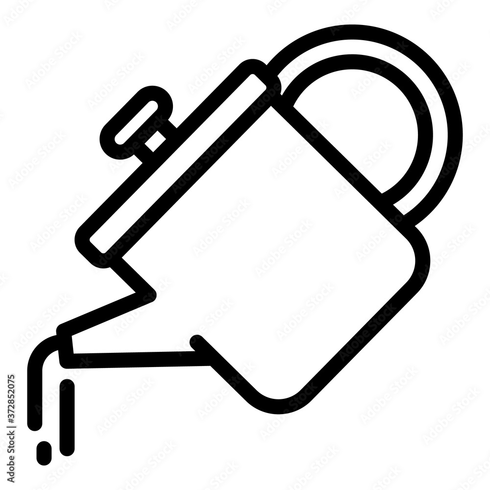 Watering can icon. Outline watering can vector icon for web design isolated on white background Watering can icon. Outline watering can vector icon for web design isolated on white background