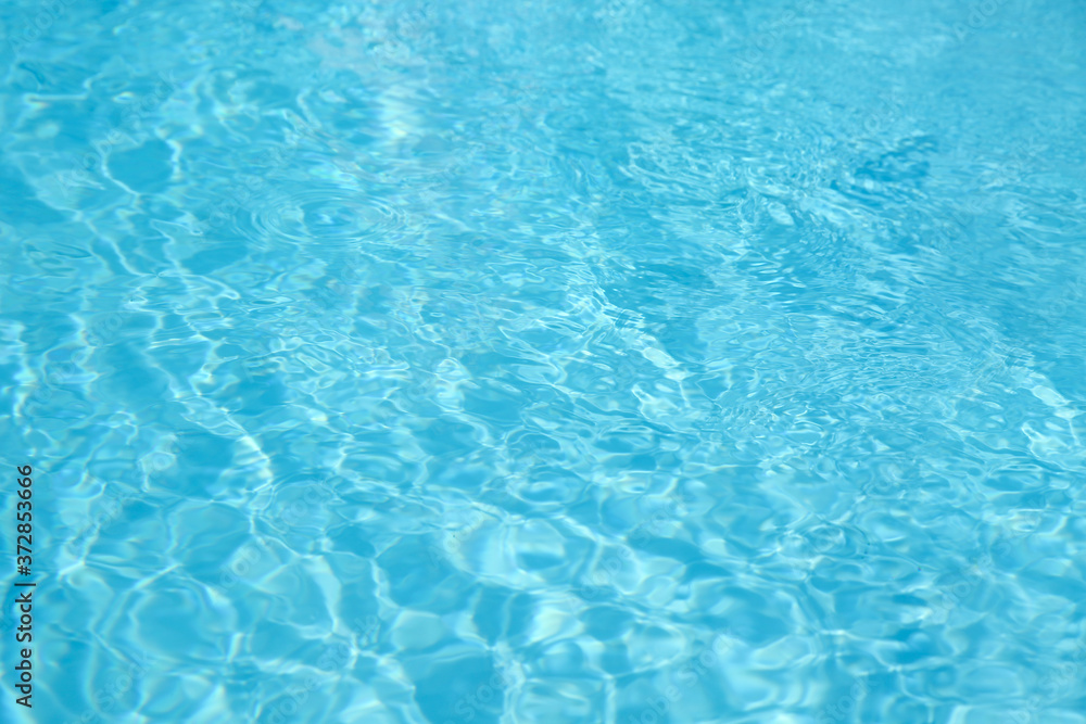 Swimming pool with clean water as background, closeup