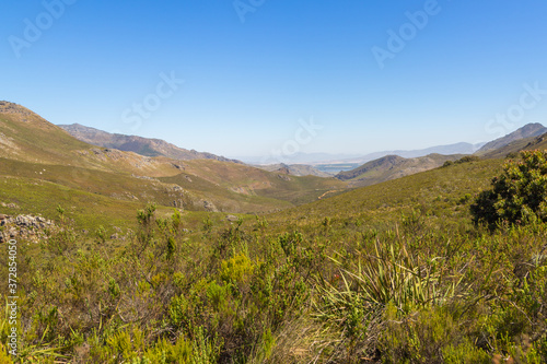 Landscape in the Mountaions close to Franschhoek, Western Cape, South Africa