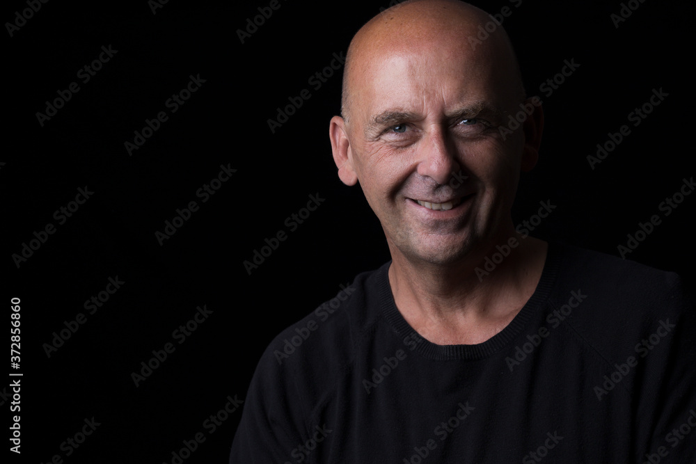 male self portrait with black background male self portrait with black background