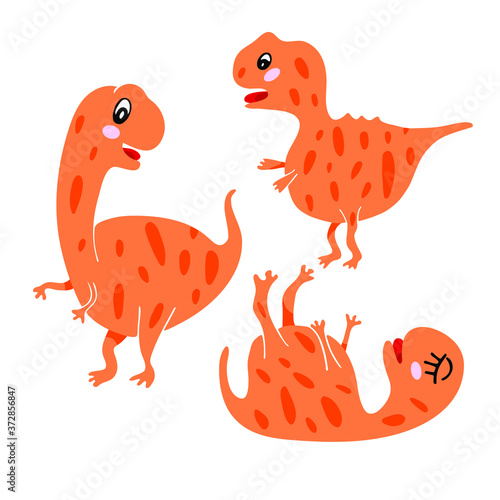 Vector dinosaur for kids design.