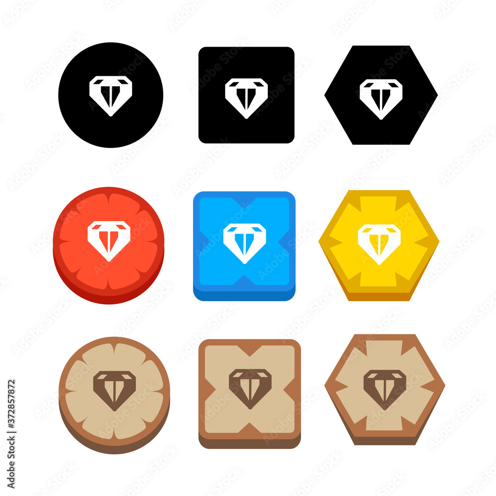 gem icon , diamond icon gem icon , diamond icon