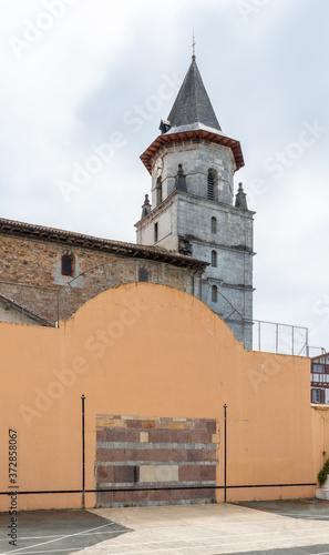Photography Basque pelota wall and court in Ainhoa, France
