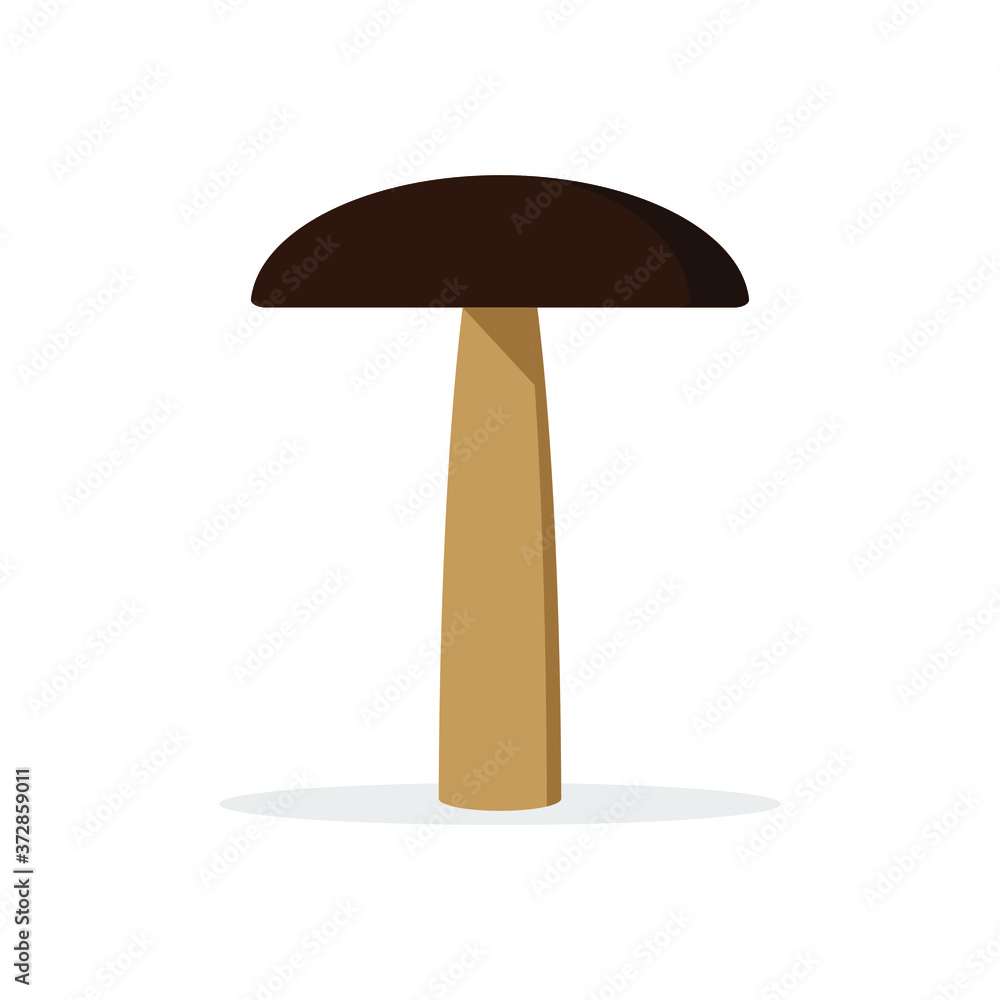 Mushroom shape icon. Champignon silhouette. Simple flat shape toadstool symbol and logo sign. Vector illustration image. Isolated on white background. Mushroom shape icon. Champignon silhouette. Simple flat shape toadstool symbol and logo sign. Vector illustration image. Isolated on white background.