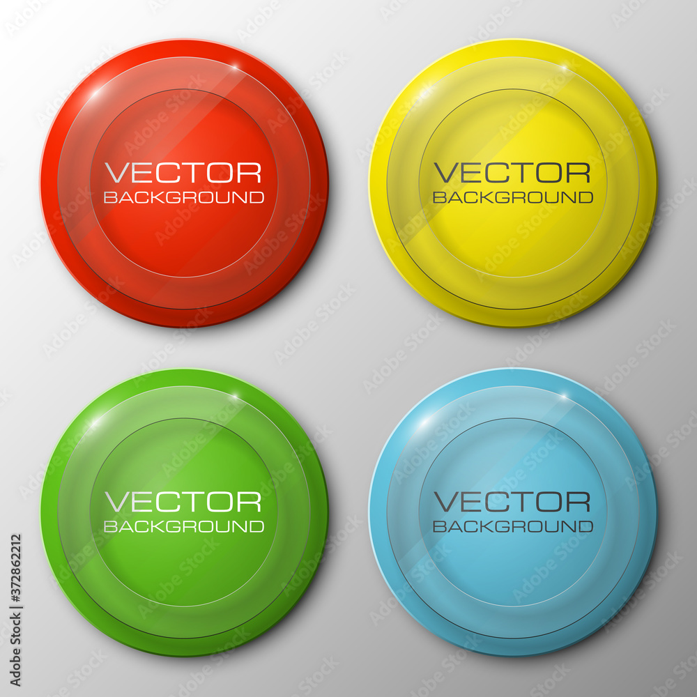 Set of vector buttons on a background For Your Website Set of vector buttons on a background For Your Website