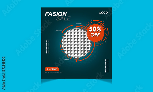 Fashion Sale Social Media Banner template design