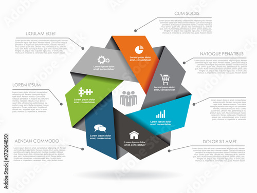 Infographic design template with place for your data. Vector illustration.