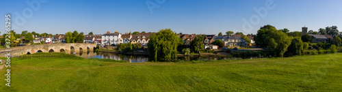 Panoramic drone views of Bidford on Avon