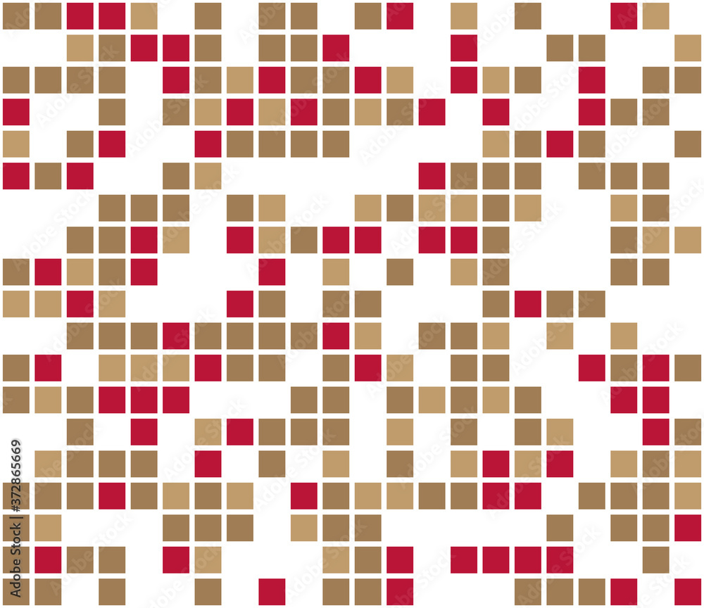 Fototapeta premium Color mosaic. Colorful background. Abstract seamless pattern. Vector illustration.