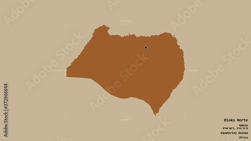 Bioko Norte - Equatorial Guinea. Bounding box. Pattern