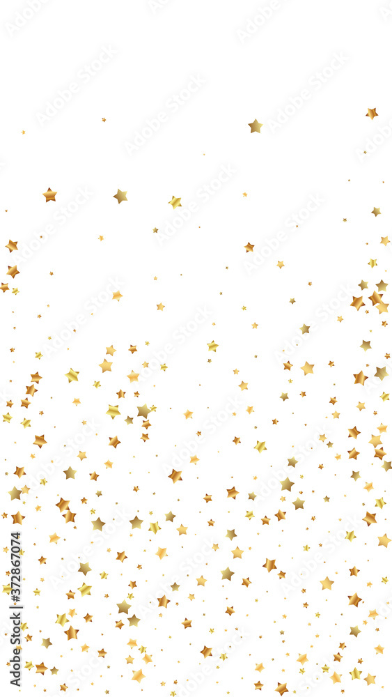 Gold stars random luxury sparkling confetti. Scatt